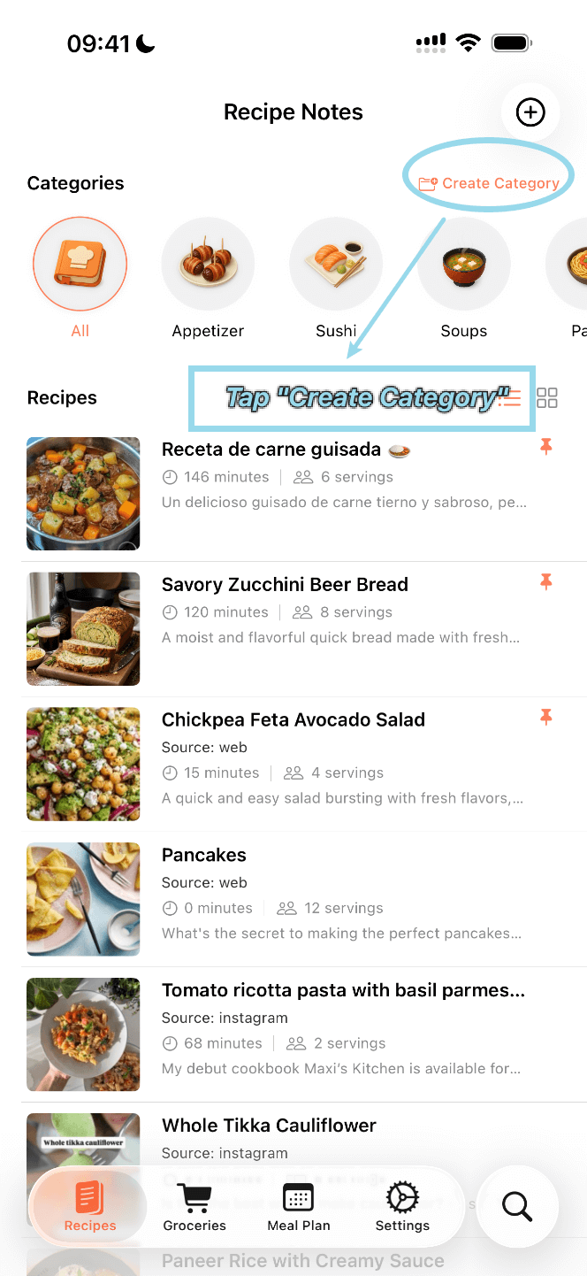 Create a Collection - Step 1