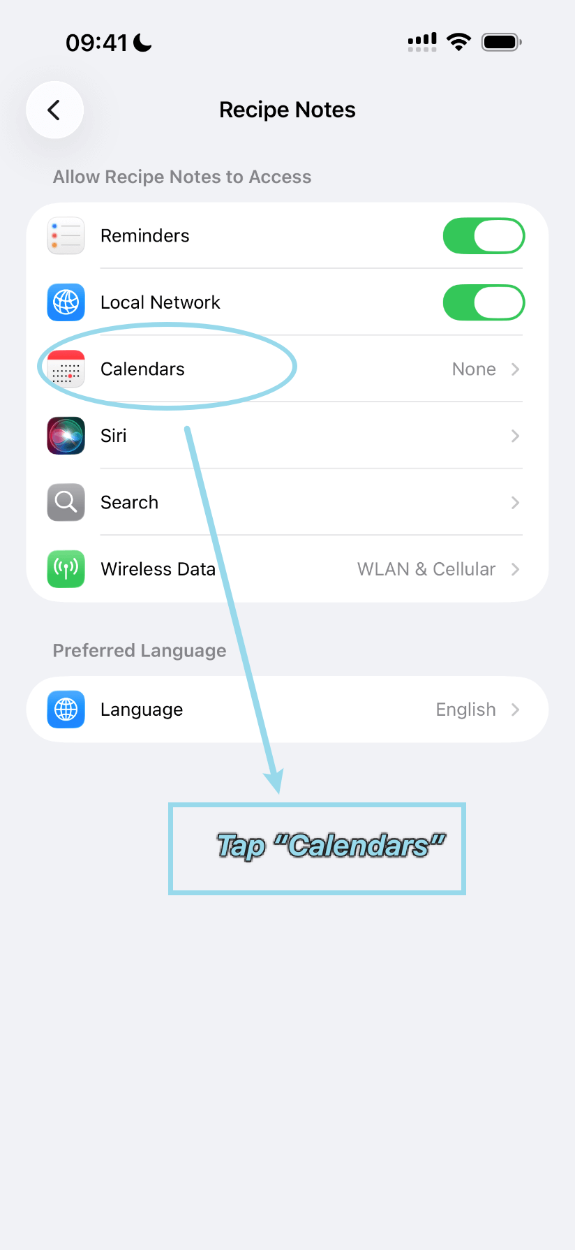 Tap Calendars - Step 3