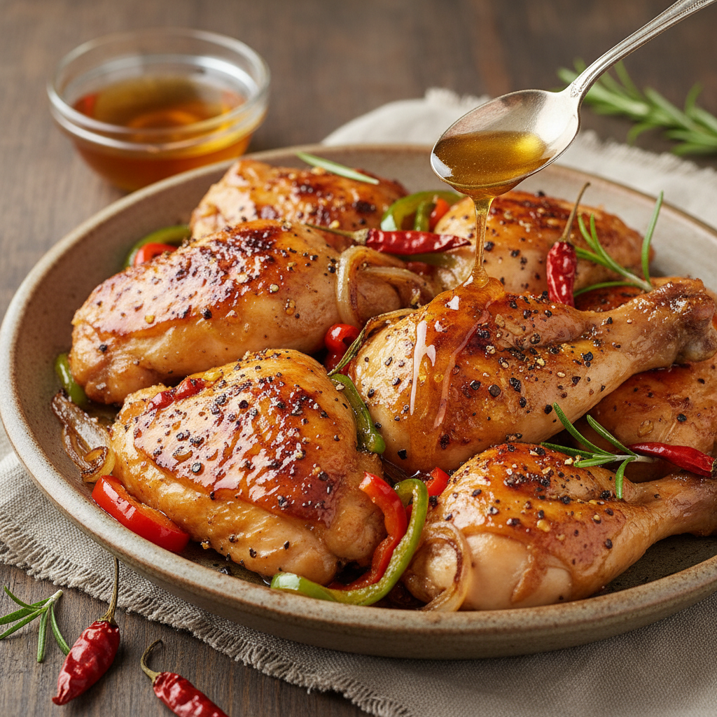 Honey-Glazed Pepper Chicken