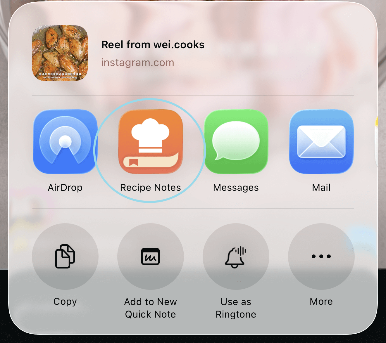 Open Any Share Sheet - Step 1