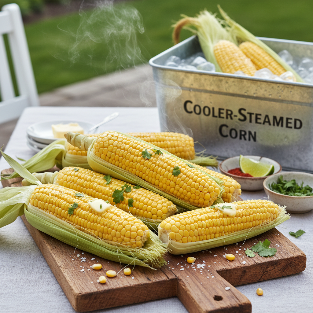 Cooler-Steamed Corn