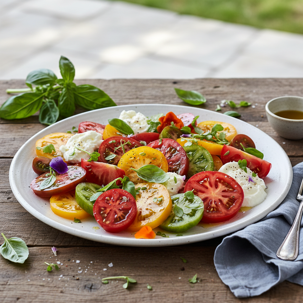 Fancy and Beautiful Tomato Salad
