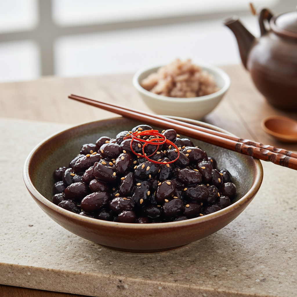 Kong Jaban (Korean Sweet Black Beans)