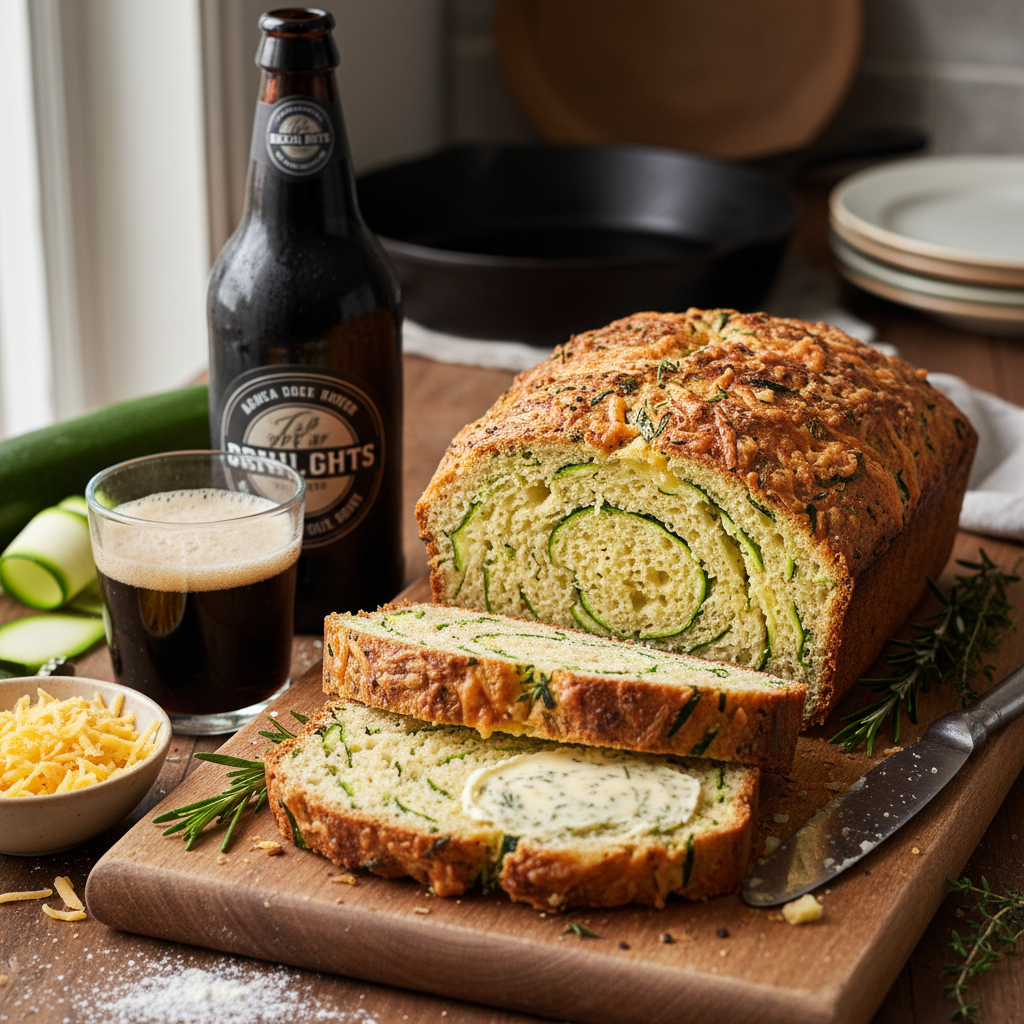 Savory Zucchini Beer Bread