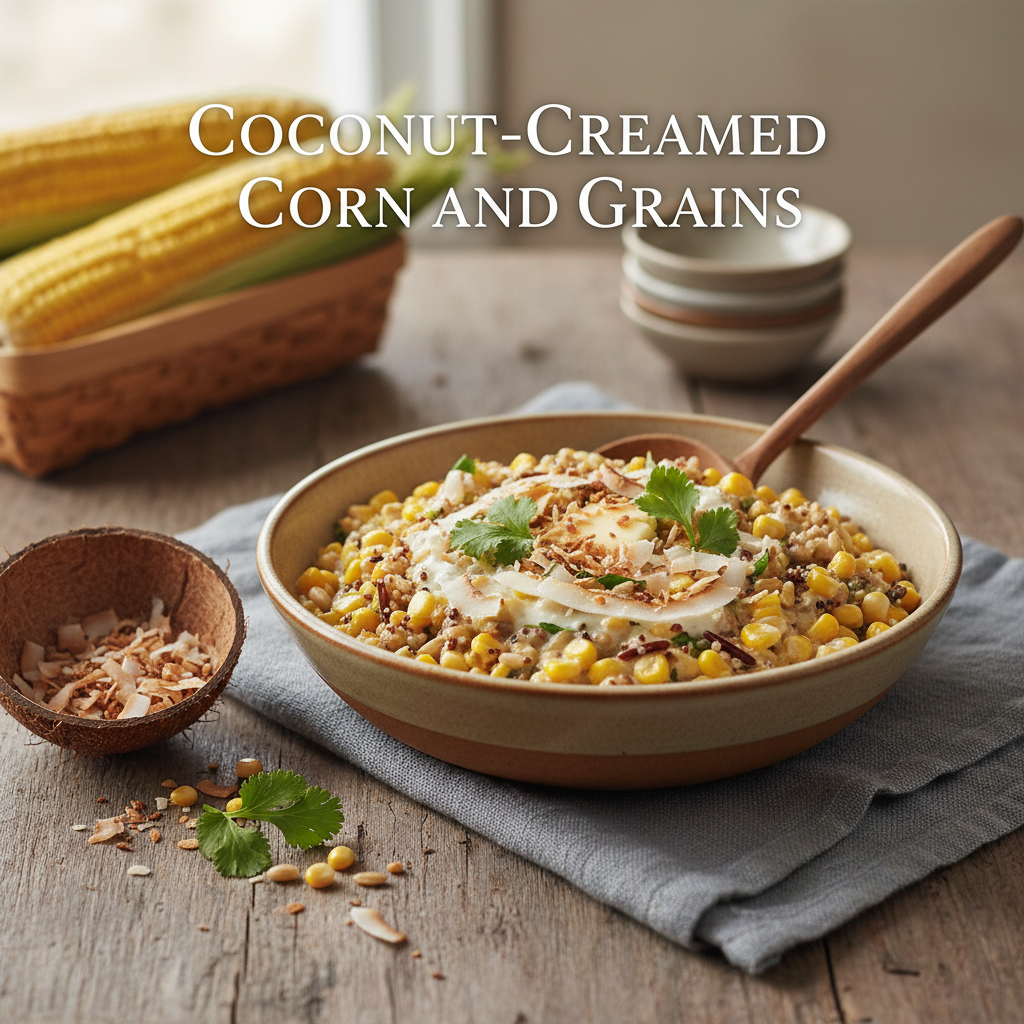 Coconut-Creamed Corn and Grains