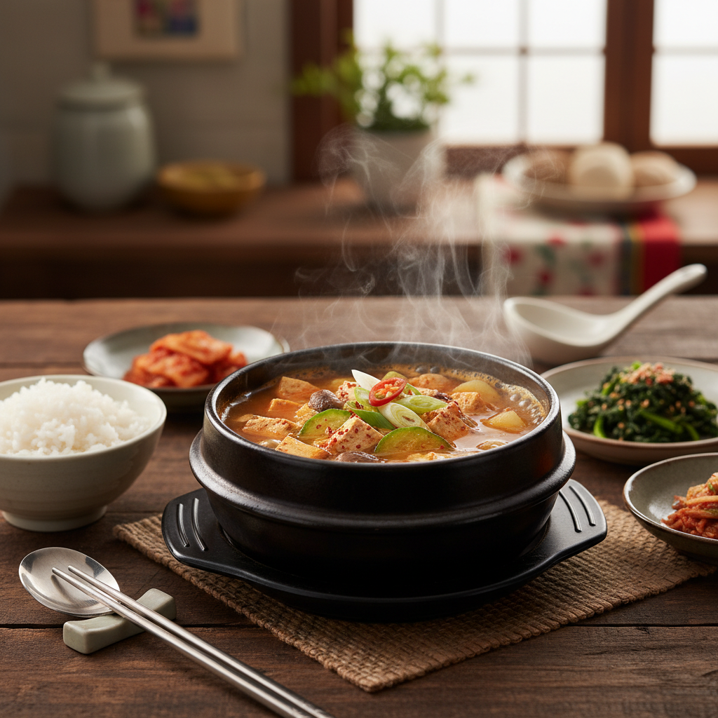 Doenjang Jjigae (된장찌개 / Fermented-Soybean Stew)