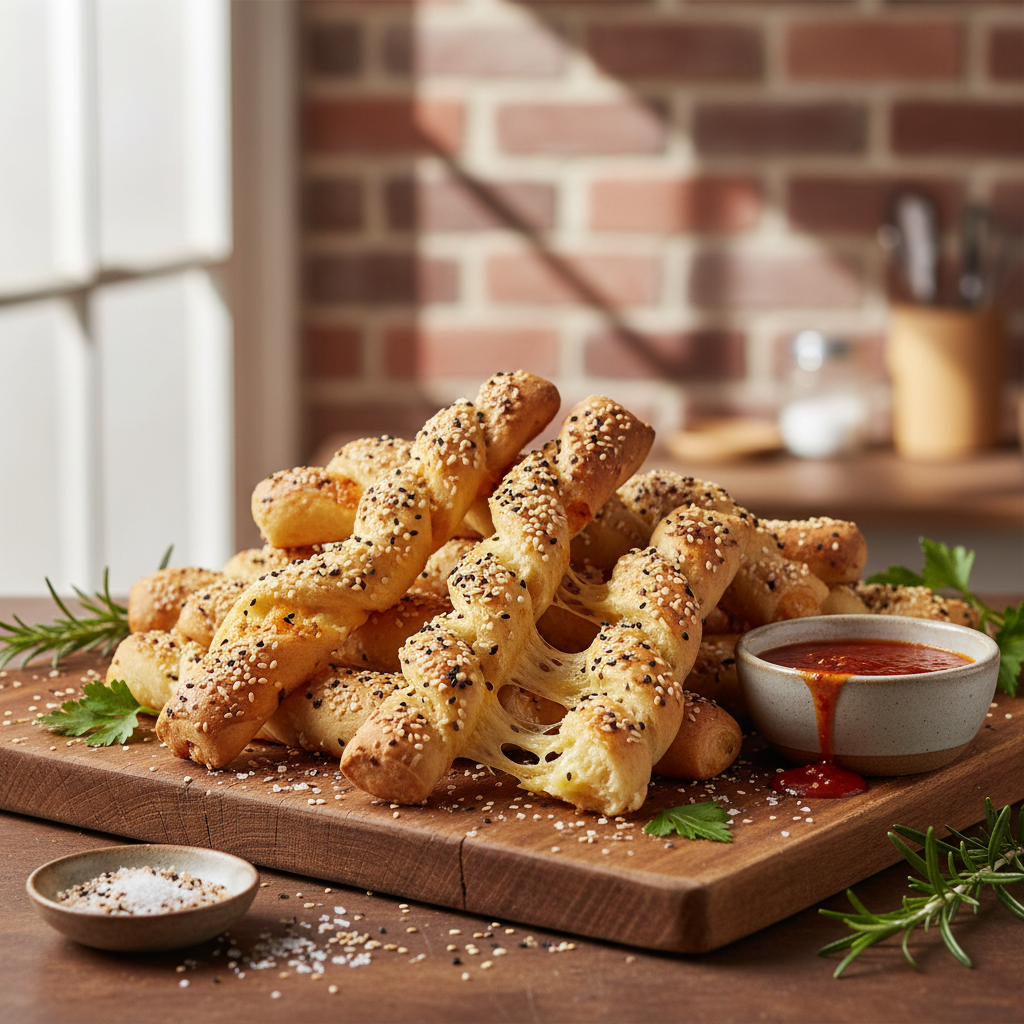 Crazy Sesame Breadsticks